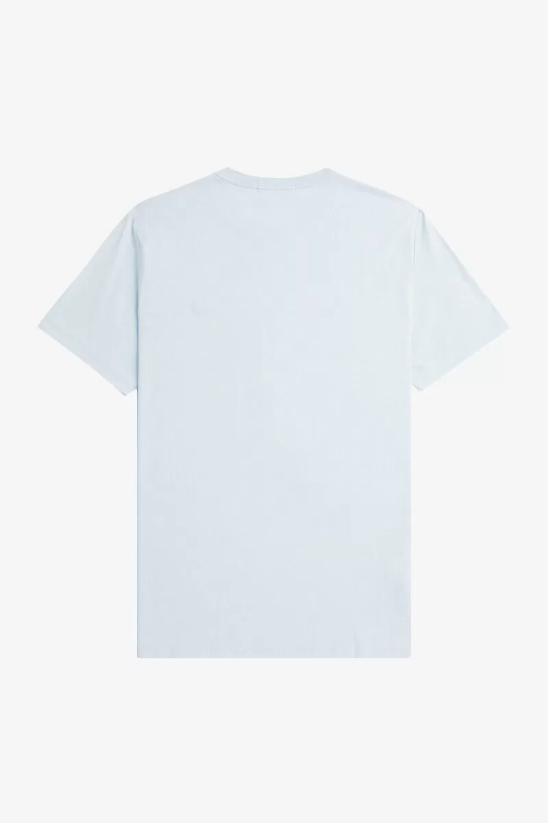 fred perry crew neck mens t-shirt light aqua midnight blue