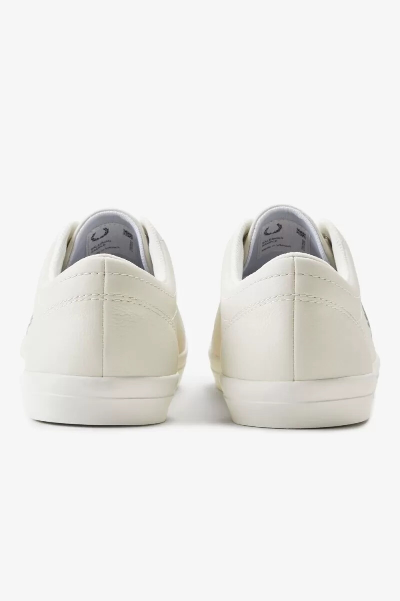 fred perry baseline mens tennis shoes ivory warm grey
