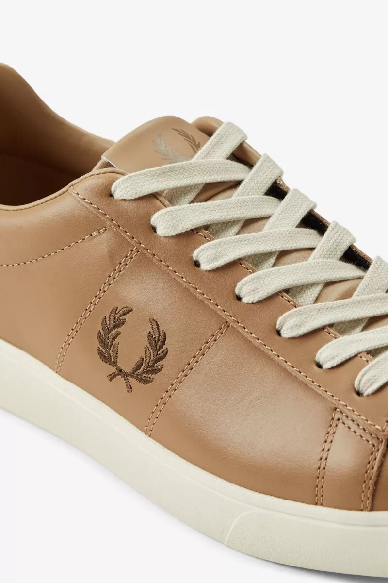 fred perry spencer mens tennis shoes green brown
