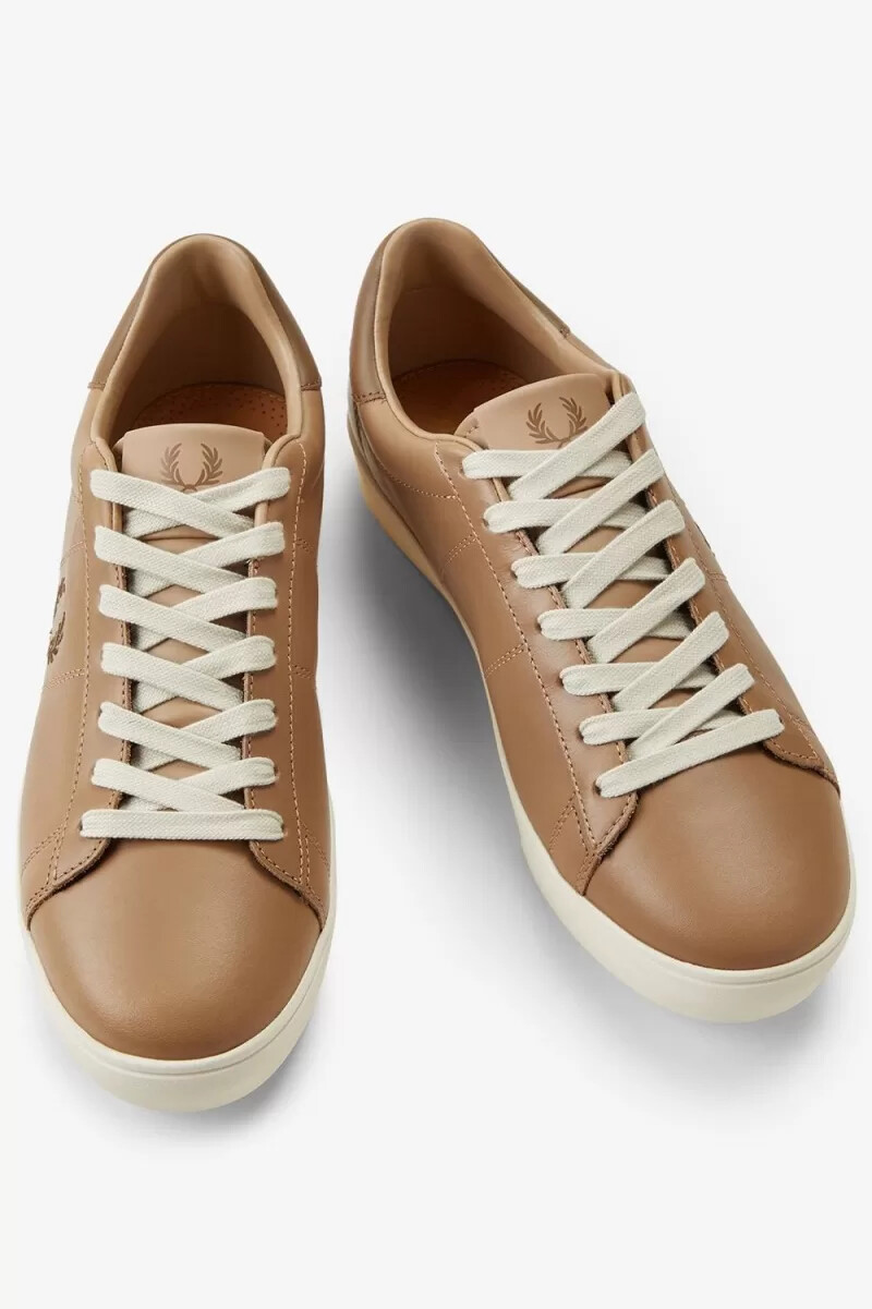fred perry spencer mens tennis shoes green brown