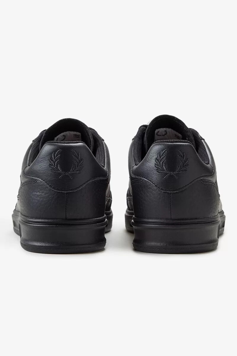 fred perry b440 mens tennis shoes black anchor grey