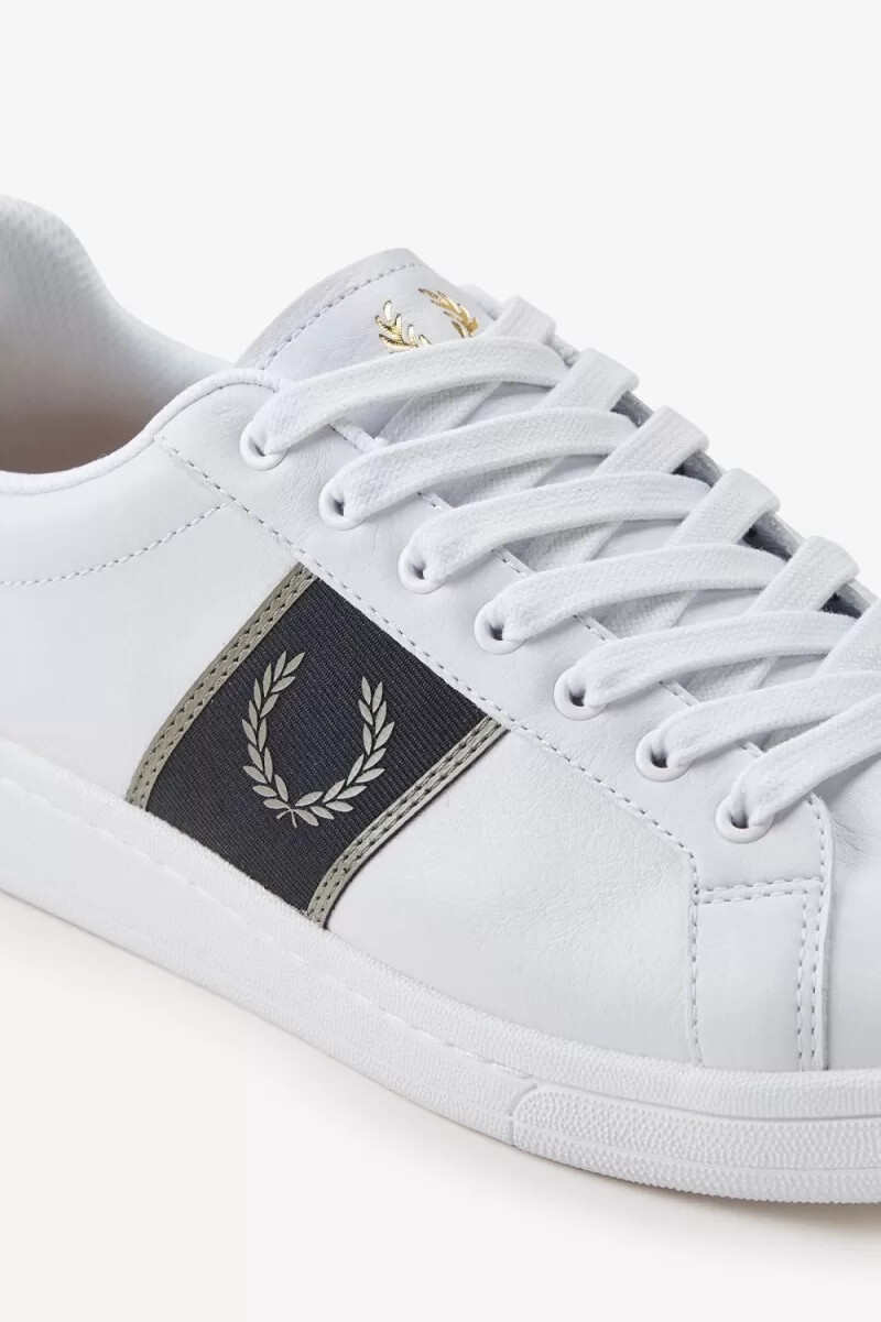 fred perry b721 mens tennis shoes white warm grey