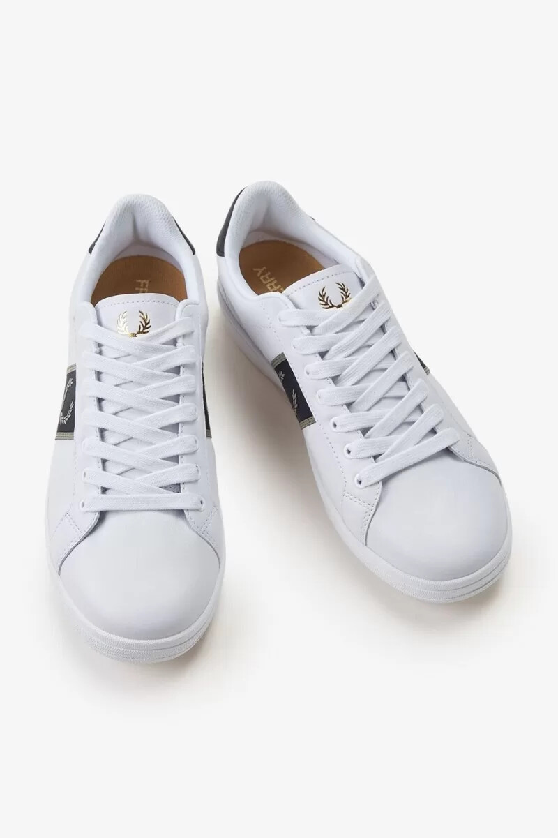 fred perry b721 mens tennis shoes white warm grey