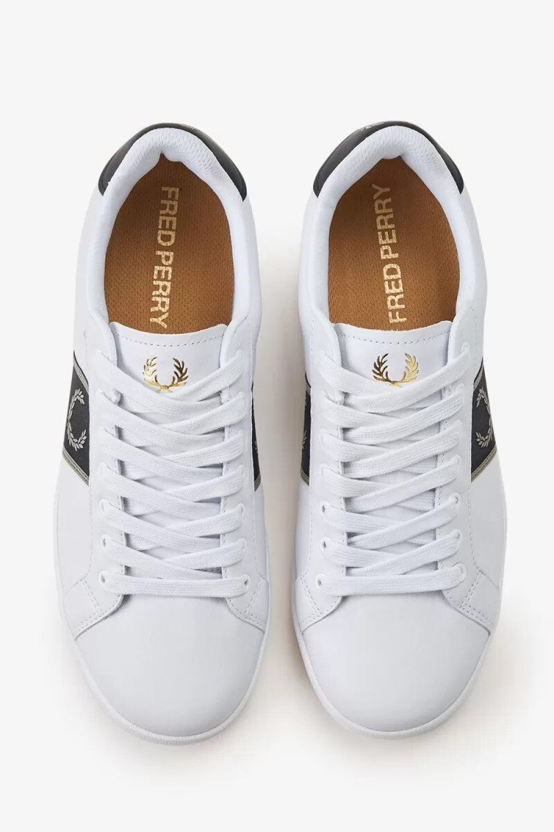 fred perry b721 mens tennis shoes white warm grey