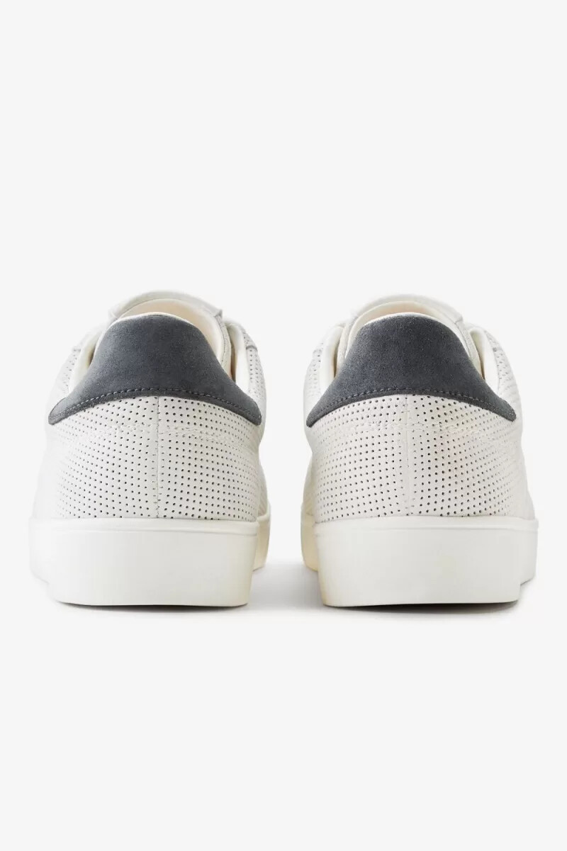 fred perry spencer mens tennis shoes snow white oatmeal