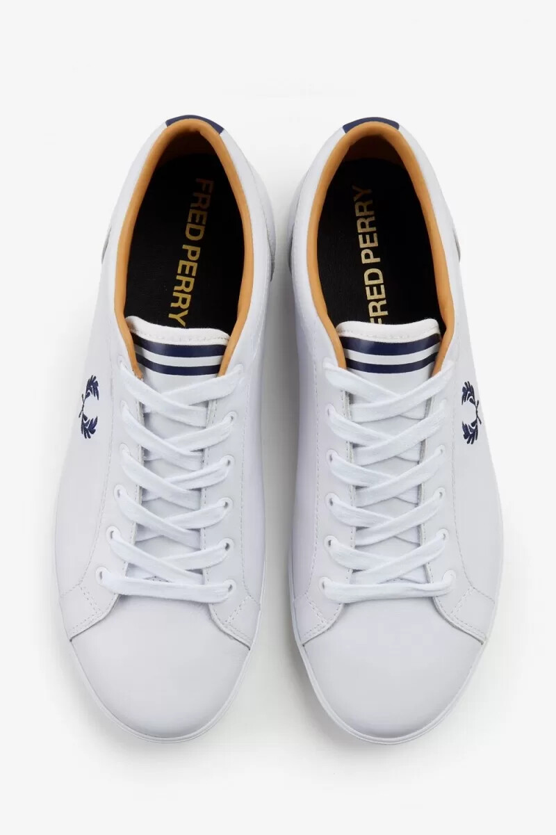 fred perry baseline mens tennis shoes white