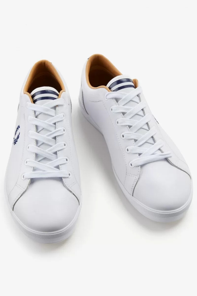 fred perry baseline mens tennis shoes white