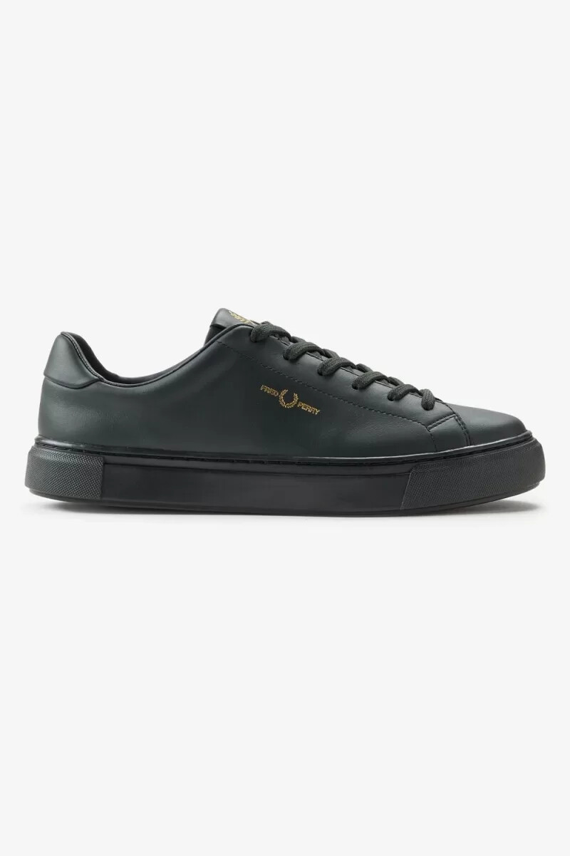 fred perry b71 mens tennis shoes night green gold