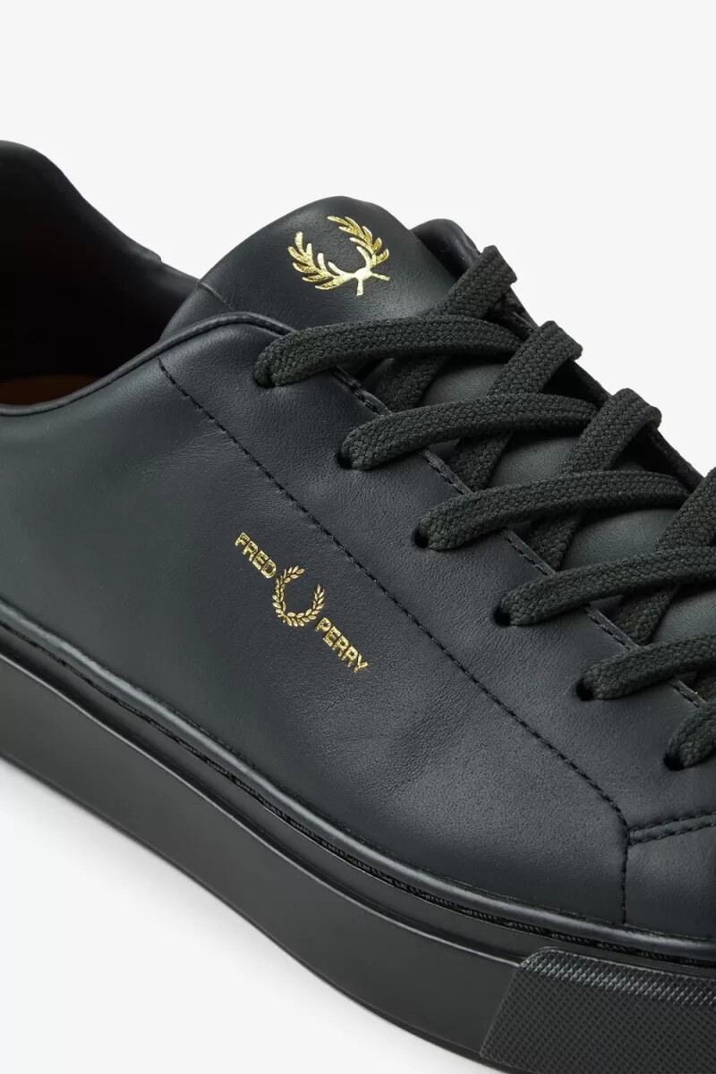 fred perry b71 mens tennis shoes night green gold