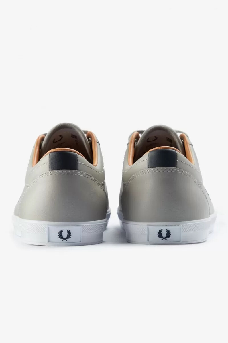 fred perry baseline mens tennis shoes grey navy
