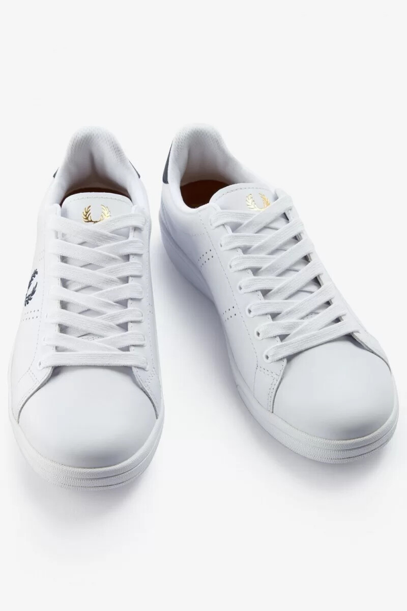 fred perry b721 mens tennis shoes white navy