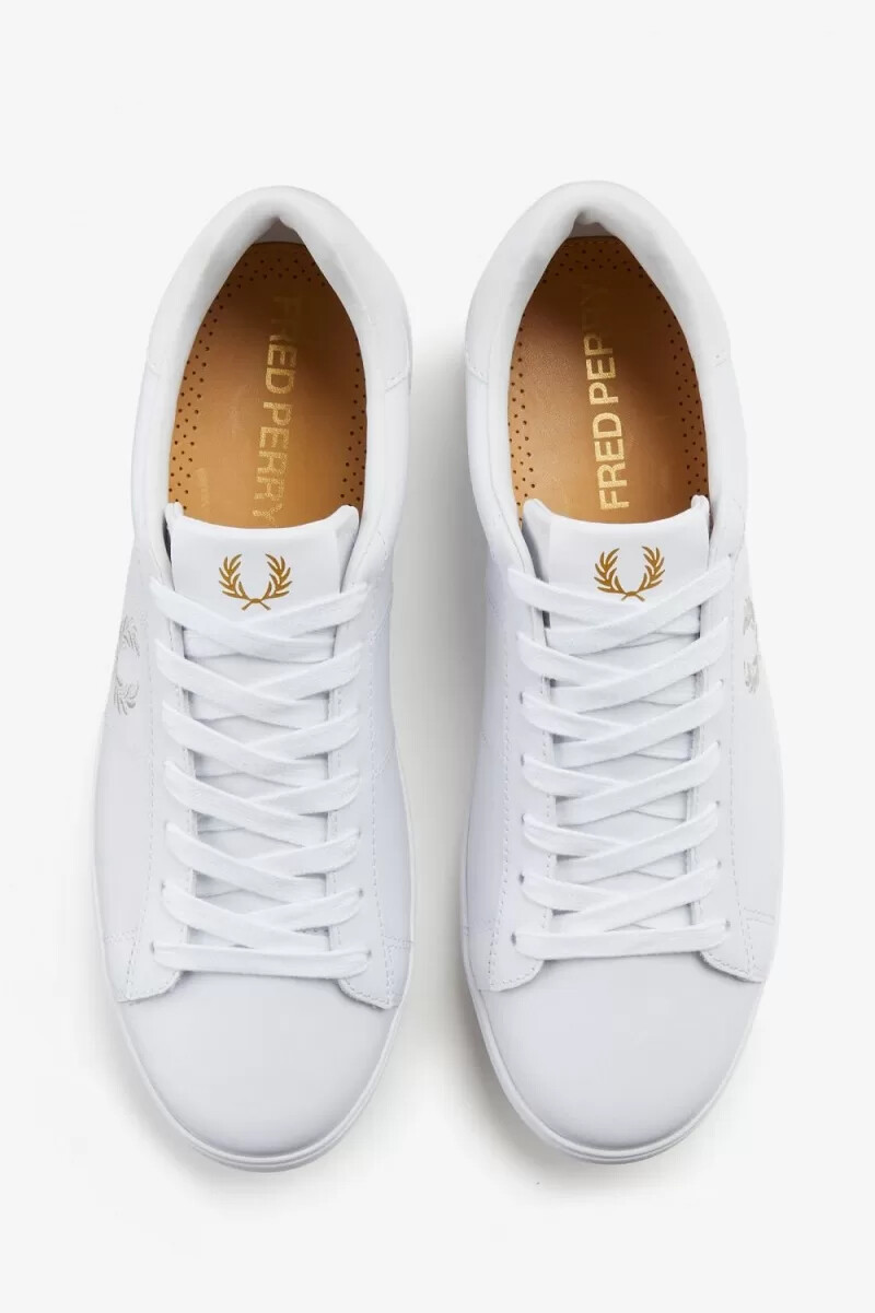 fred perry spencer mens tennis shoes white