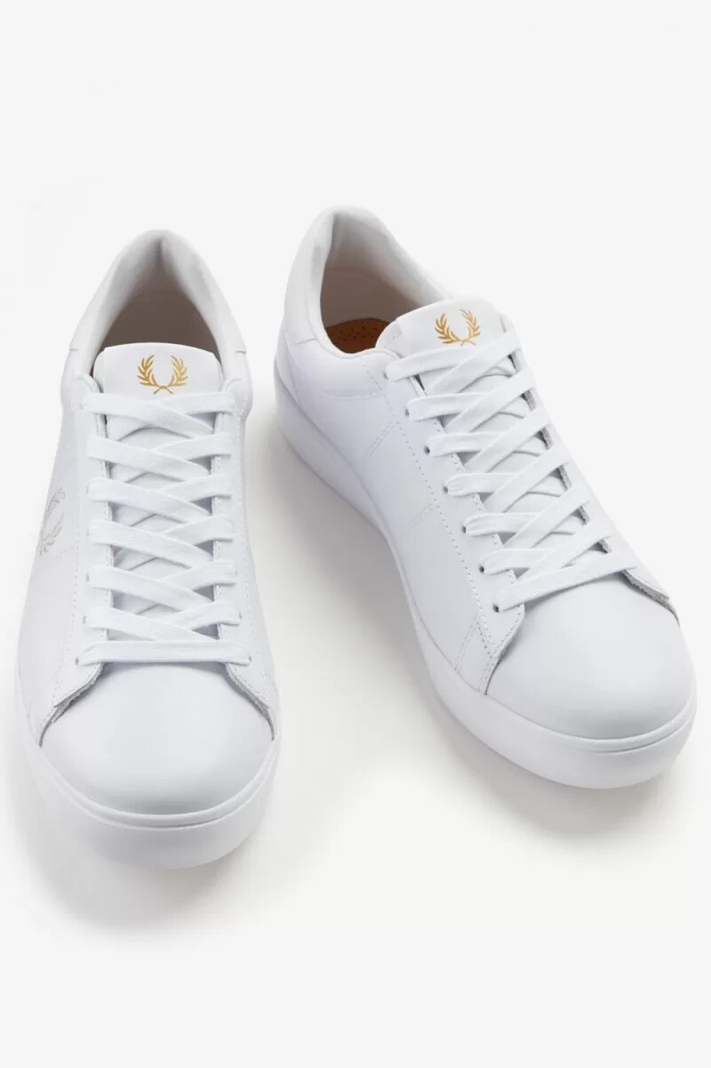 fred perry spencer mens tennis shoes white