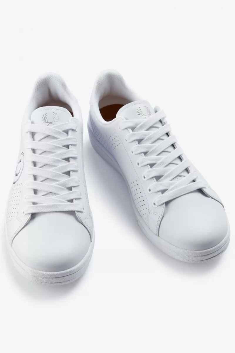 fred perry b721 mens tennis shoes white black