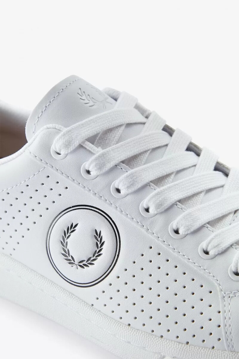 fred perry b721 mens tennis shoes white black