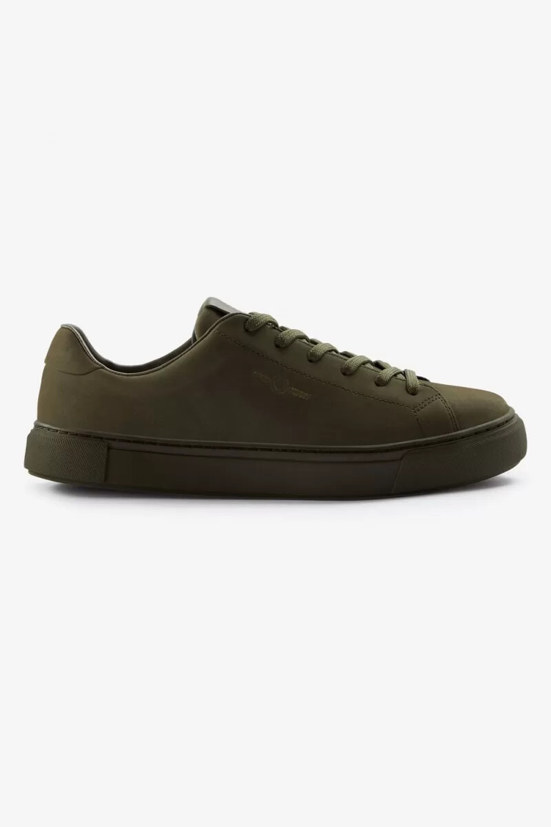 fred perry b71 mens tennis shoes uniform green gold