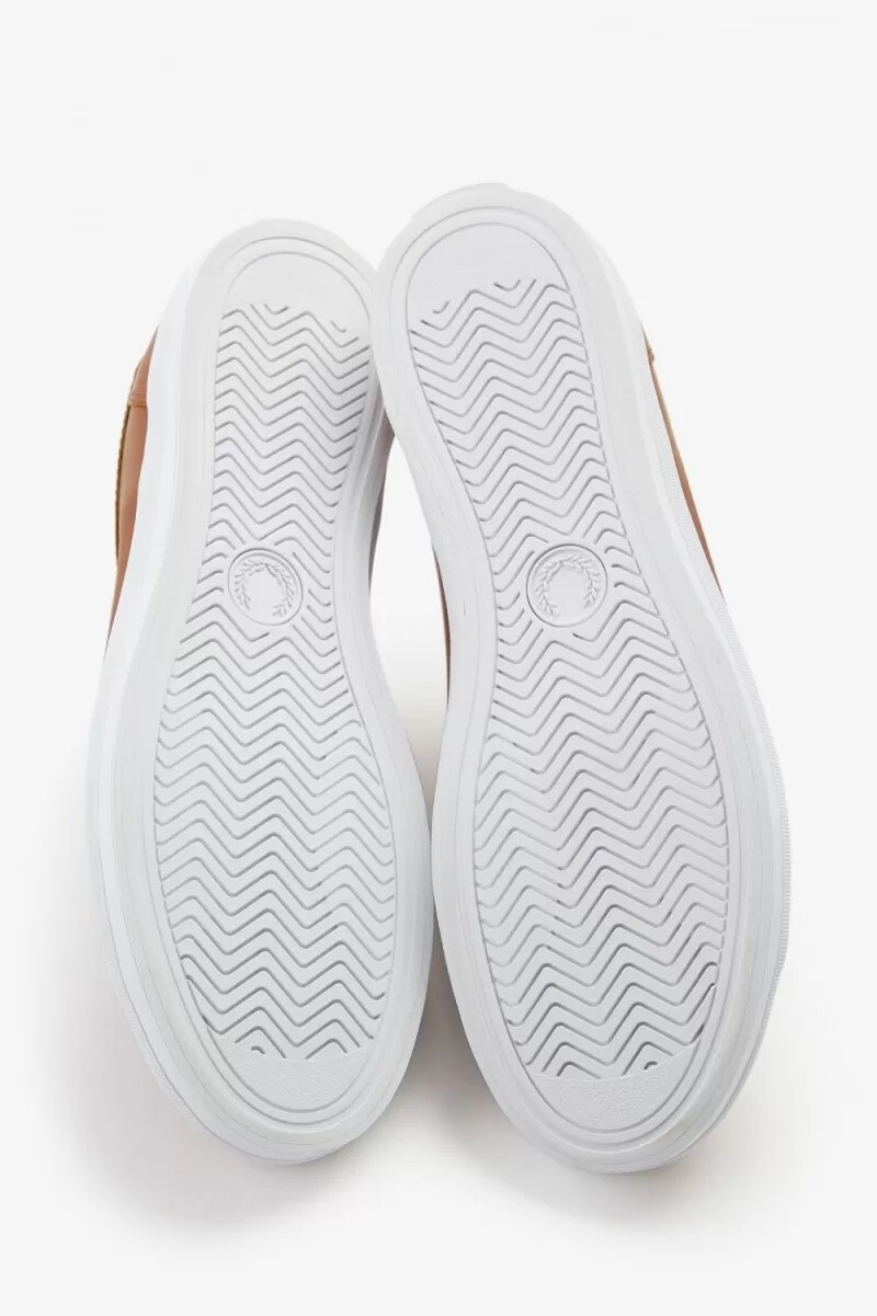 fred perry baseline mens tennis shoes tan