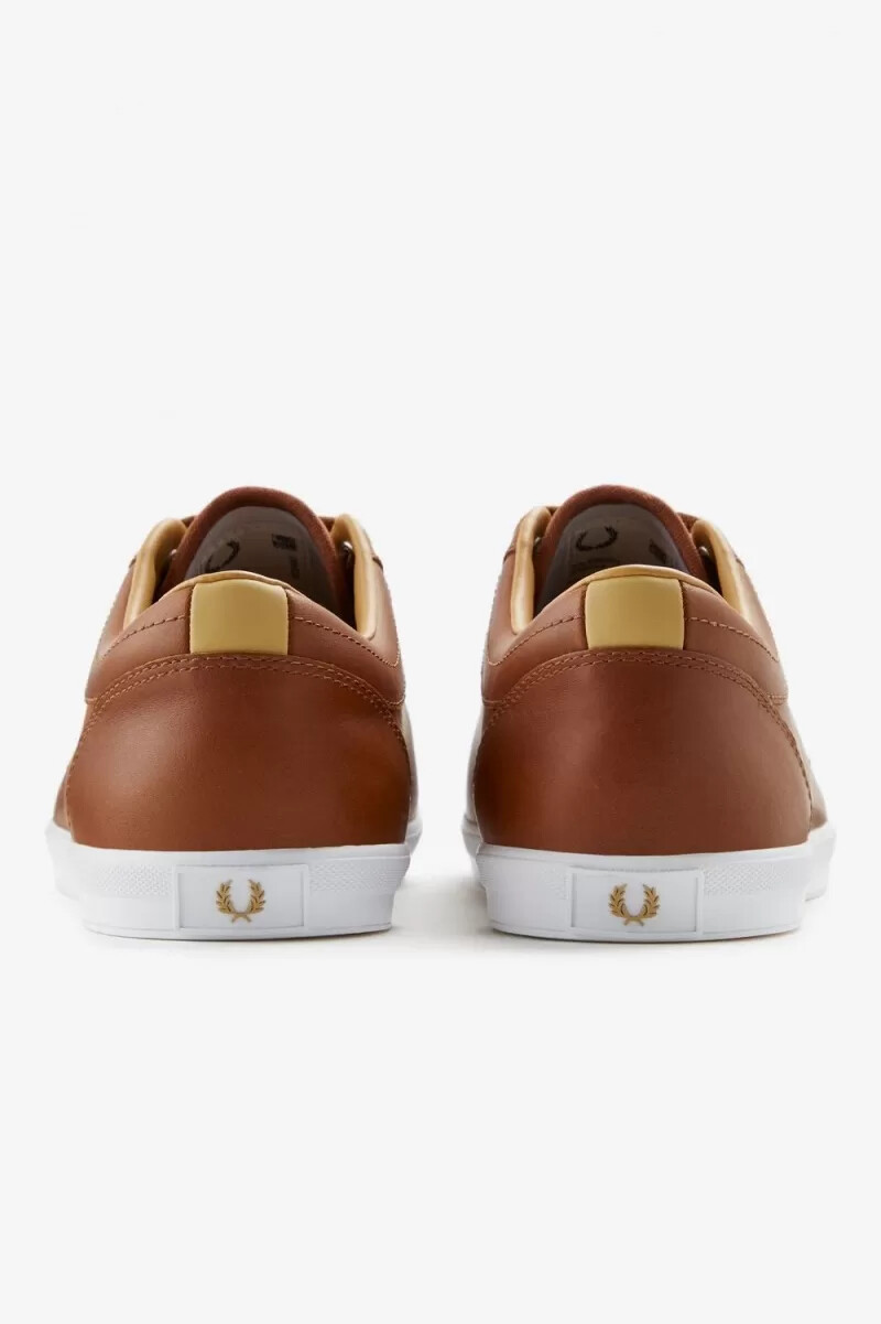 fred perry baseline mens tennis shoes tan