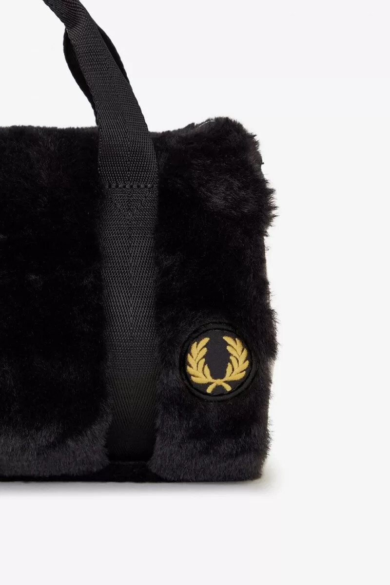 fred perry mini barrel womens bags black