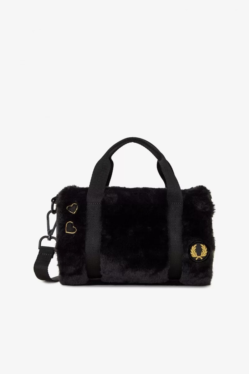 fred perry mini barrel womens bags black