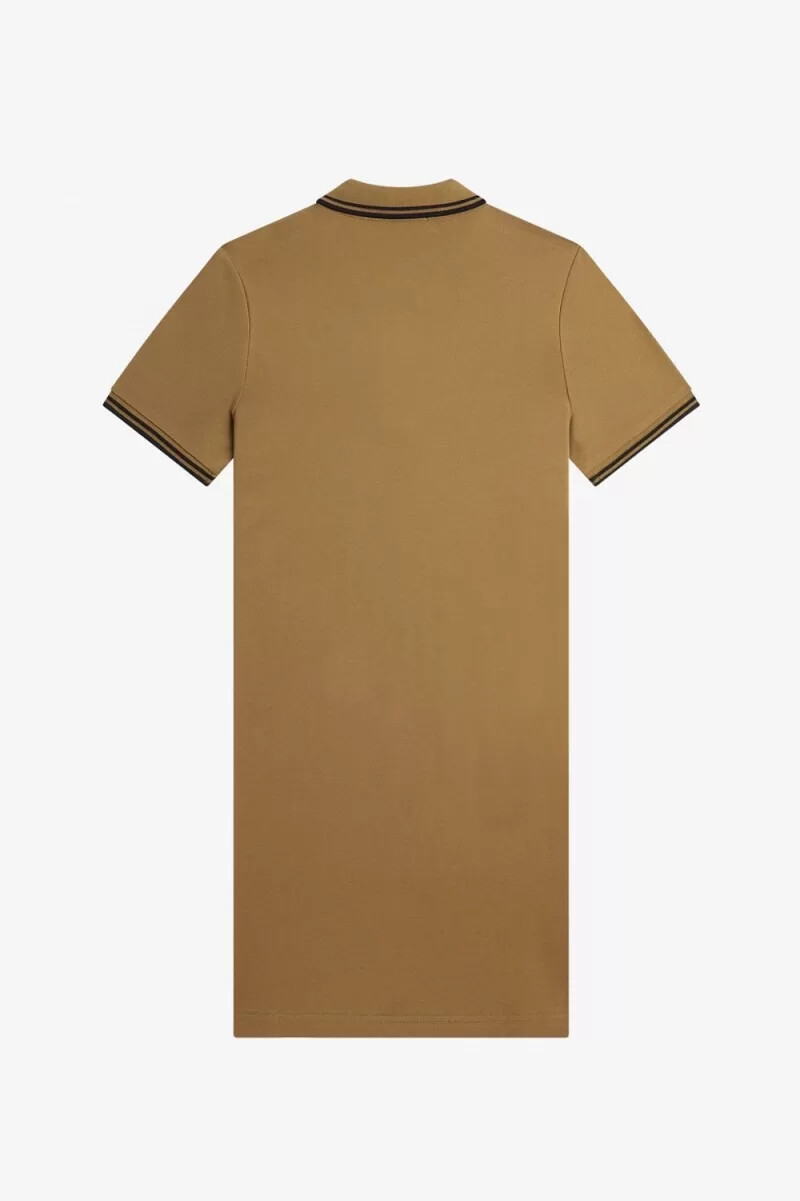 fred perry twin tipped shirt womens dress brown