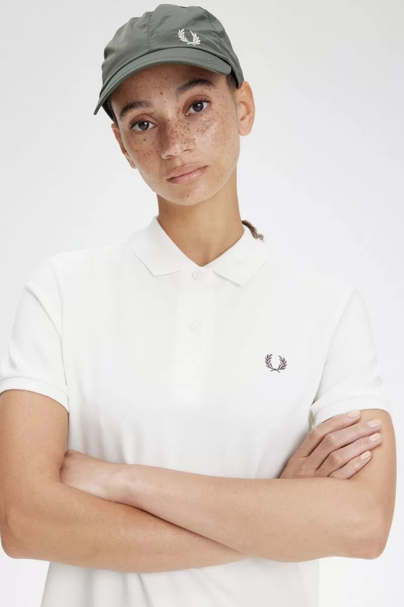 fred perry shirt womens dress snow white