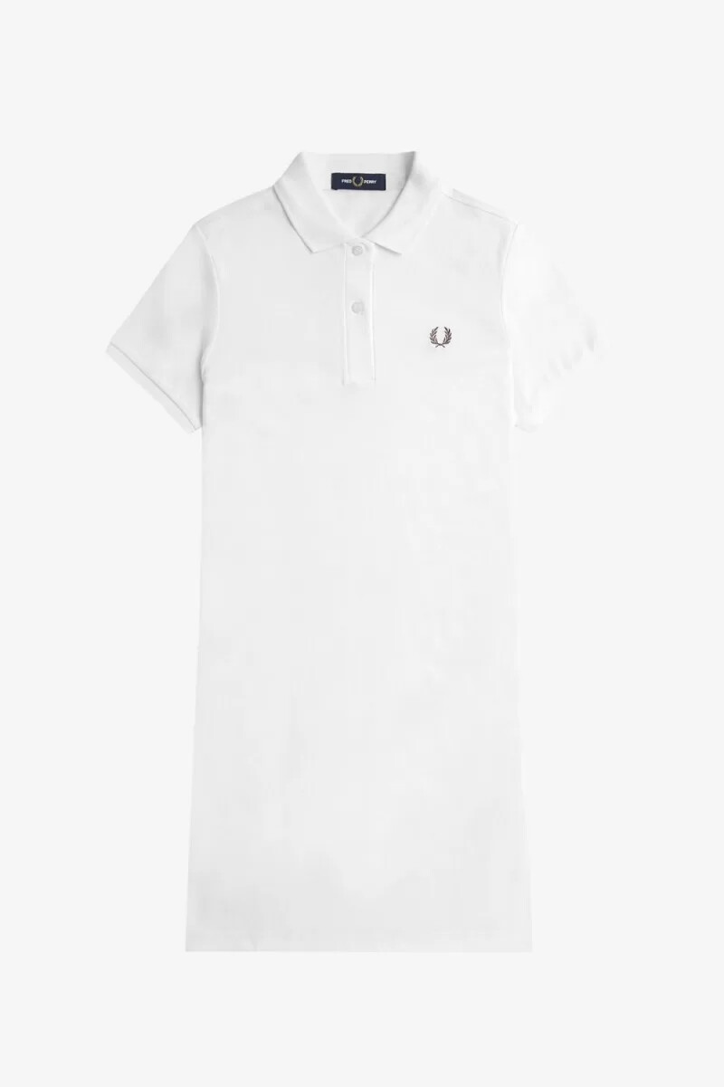 fred perry shirt womens dress snow white