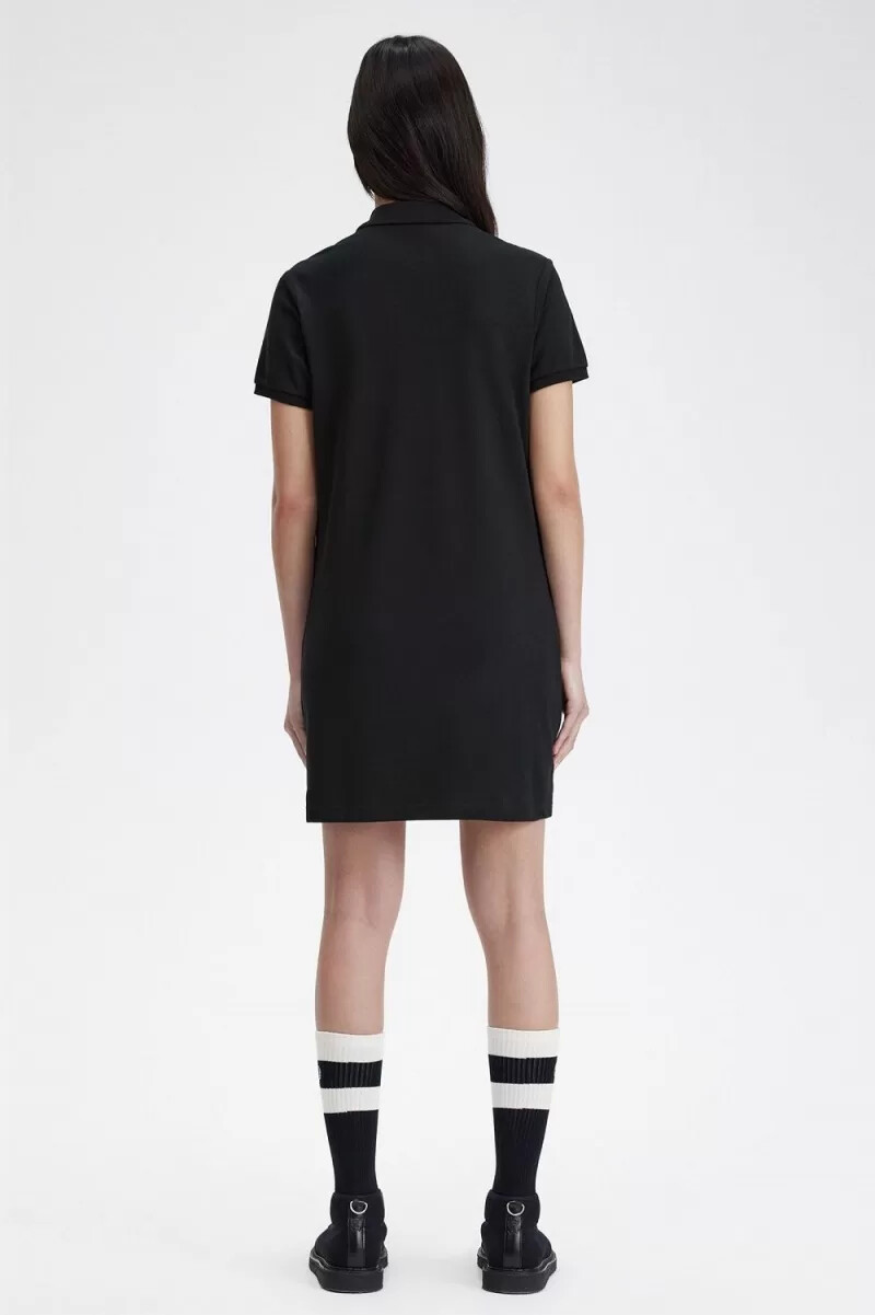 fred perry shirt womens dress black