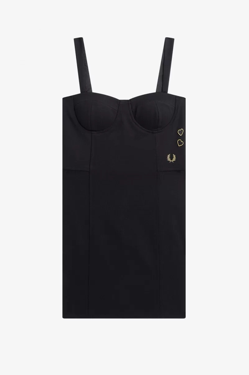 fred perry bodycon womens dress black