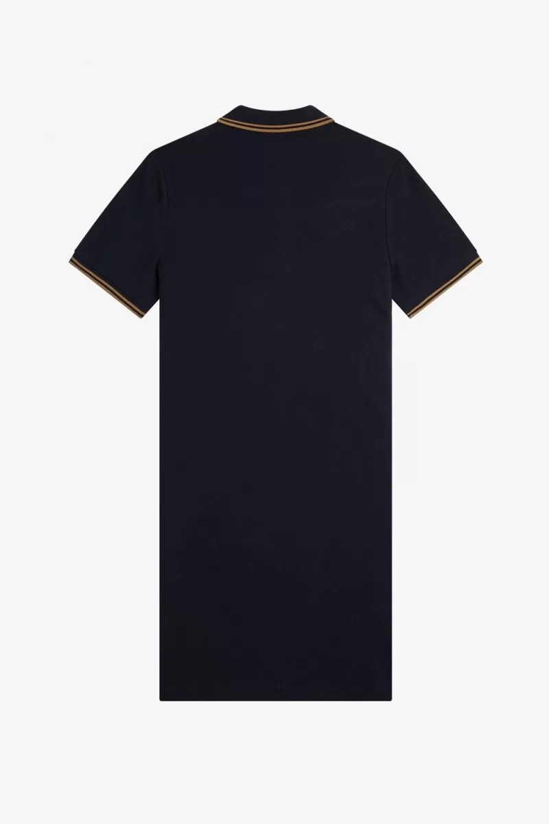 fred perry twin tipped shirt womens dress navy