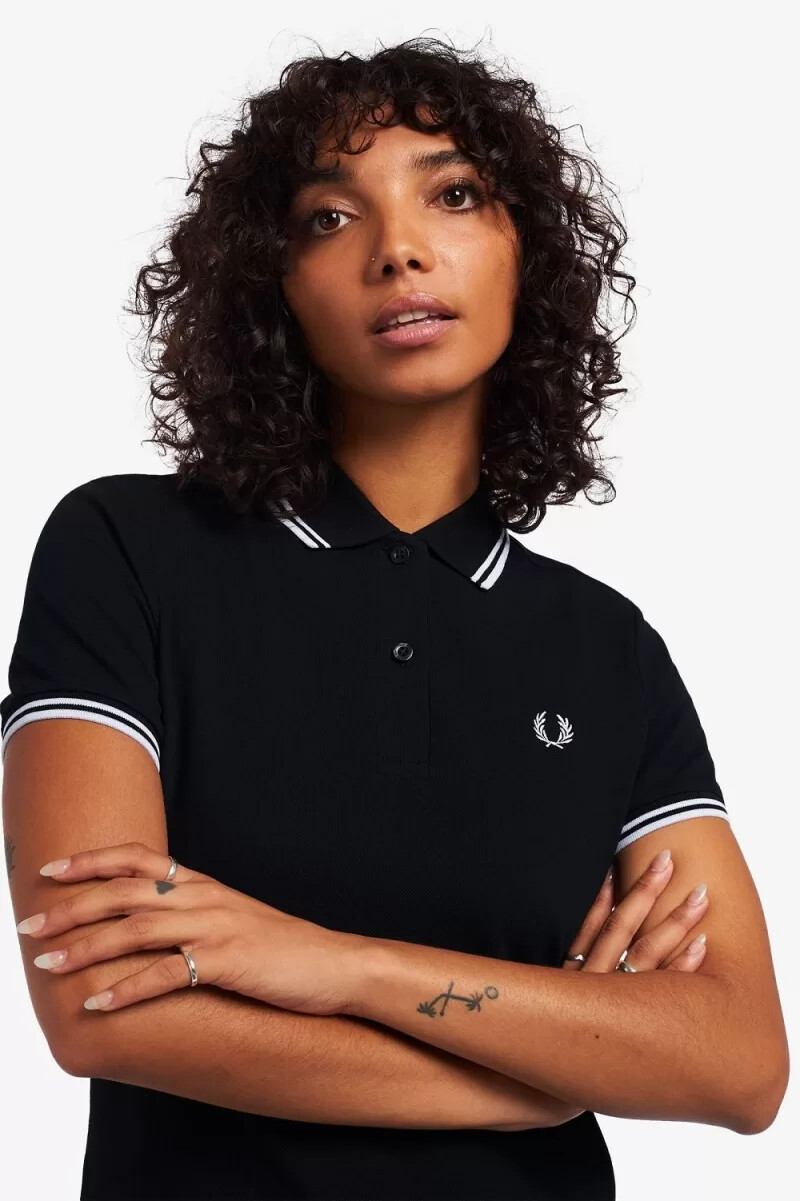 fred perry twin tipped womens dress black