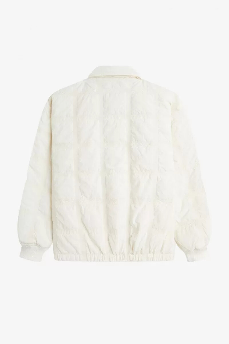 fred perry quilted womens jackets beige