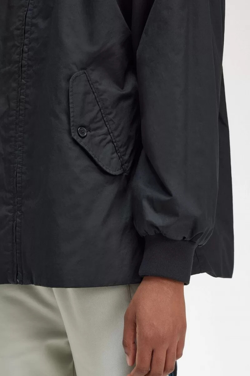 fred perry padded zip-through womens jackets black