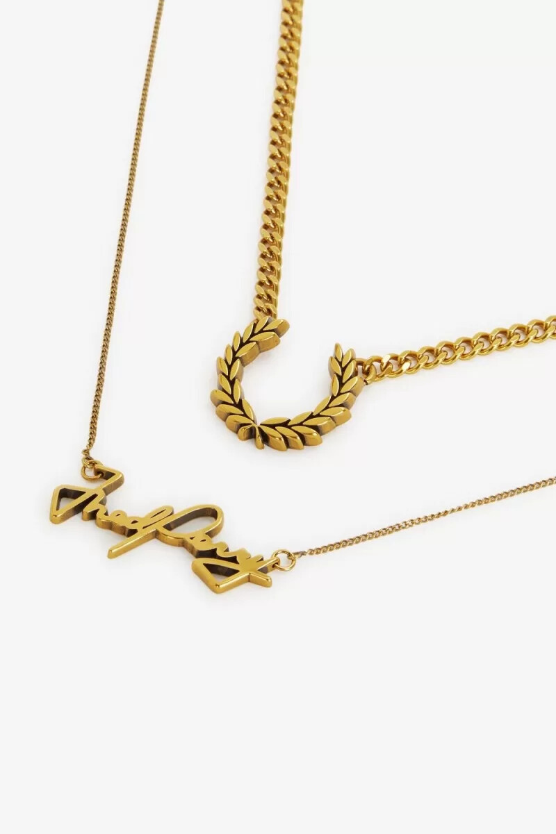 fred perry necklace womens jewellery gold