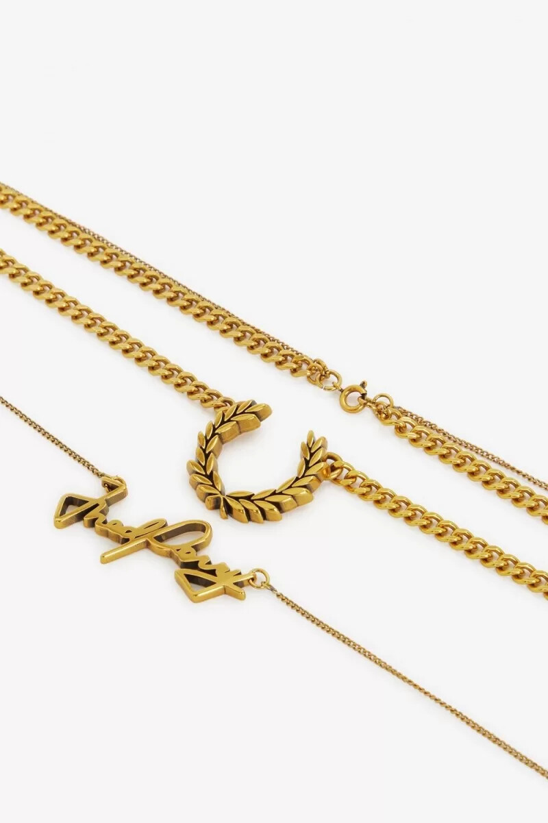 fred perry necklace womens jewellery gold