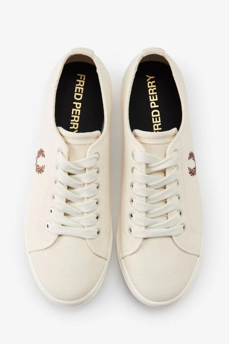 fred perry newstead womens plimsolls beige whisky brown