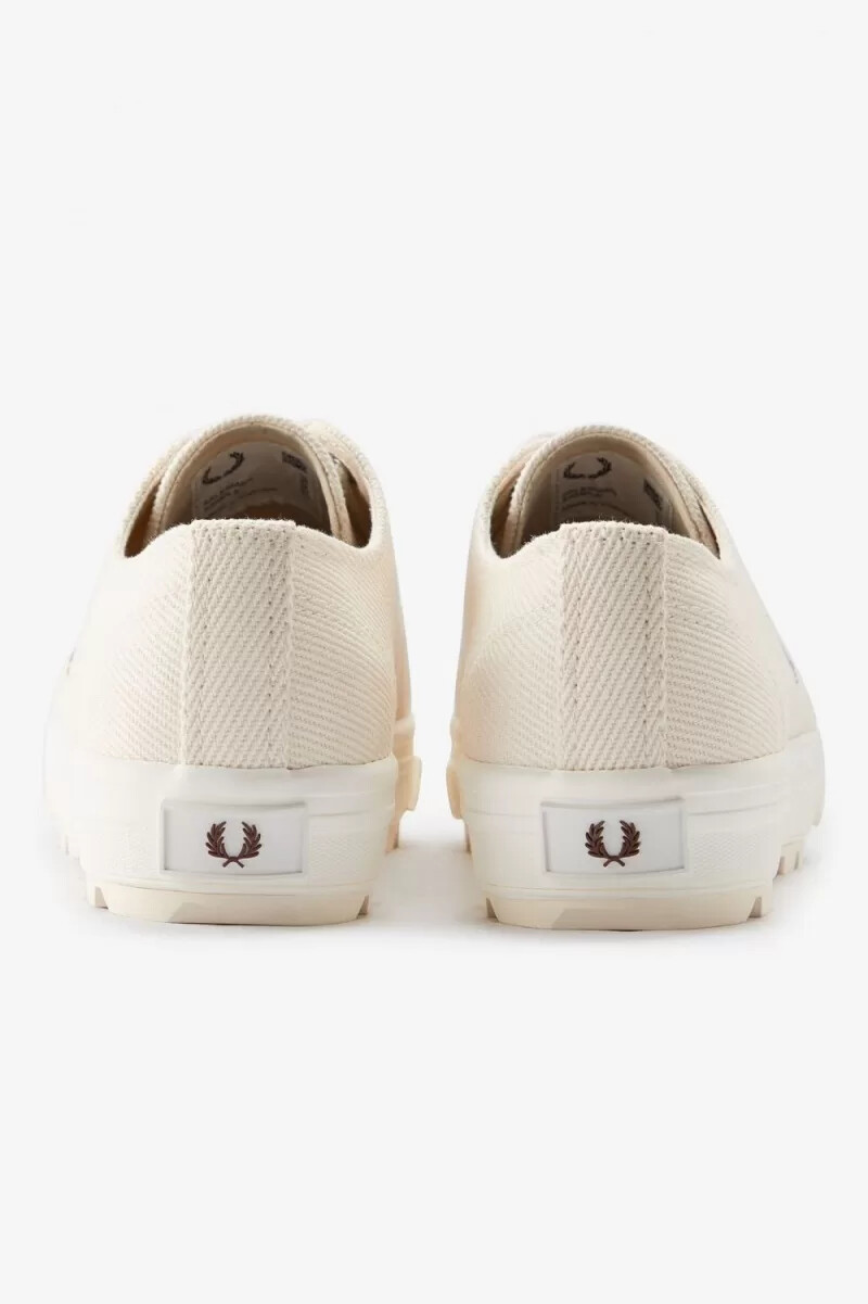 fred perry newstead womens plimsolls beige whisky brown