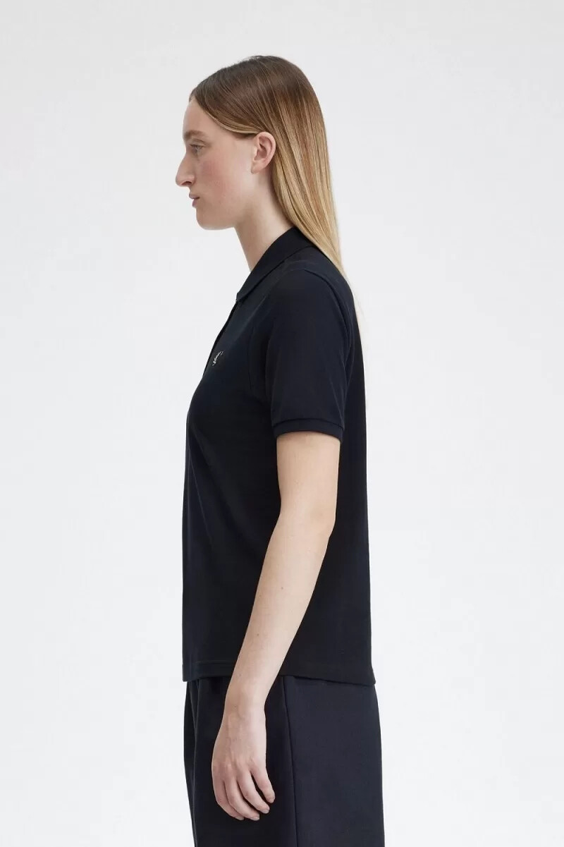 fred perry g6000 womens shirt navy oatmeal