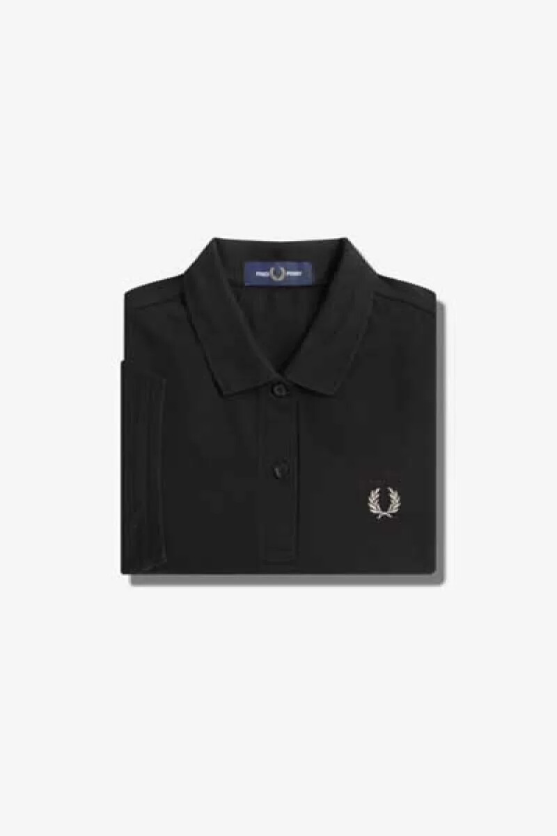 fred perry g6000 womens shirt black warm grey