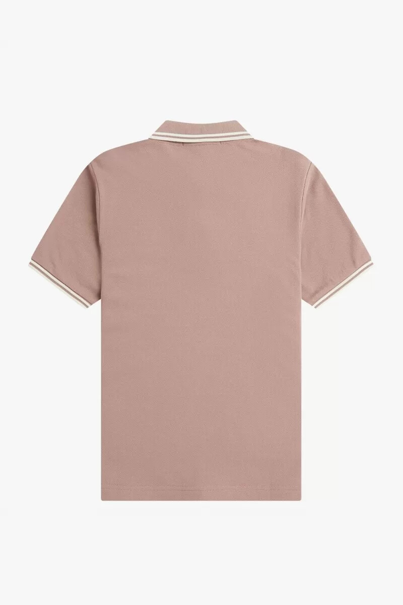 fred perry g3600 womens shirt dark pink beige