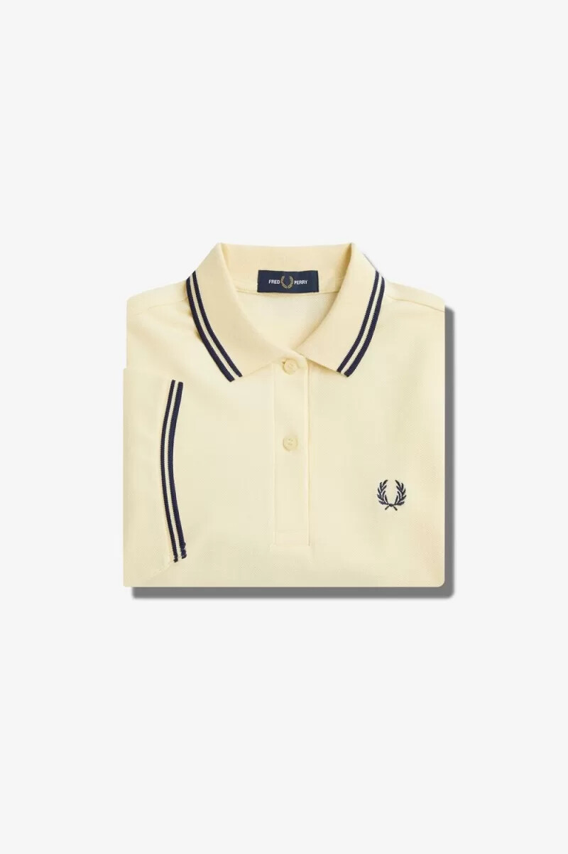 fred perry g3600 womens shirt aqua cream french navy
