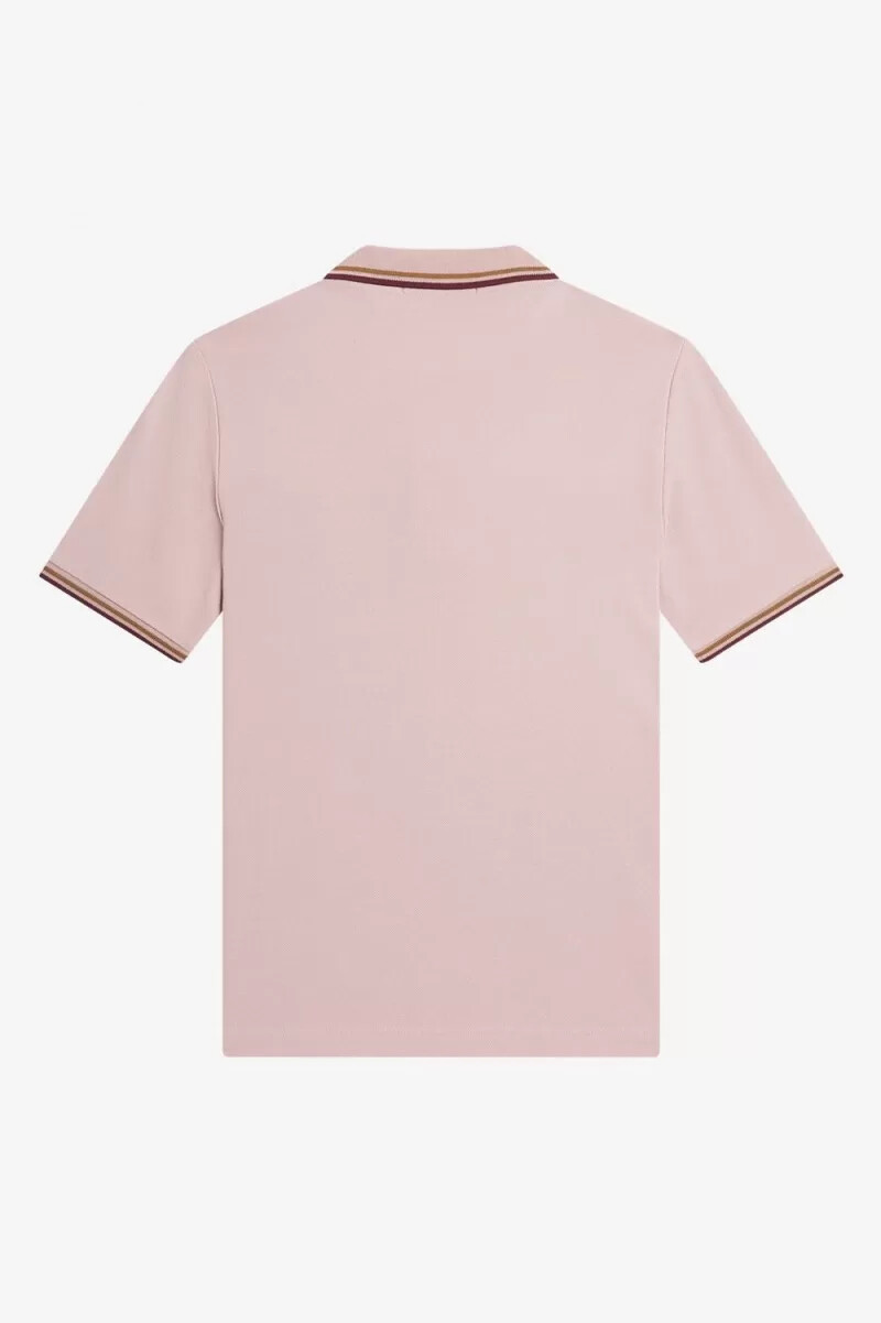 fred perry g3600 womens shirt dusty rose pink brown oxblood