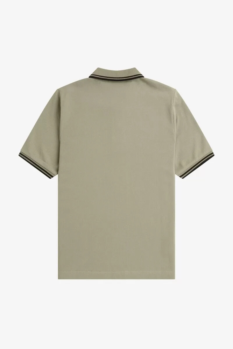 fred perry g3600 womens shirt warm grey black