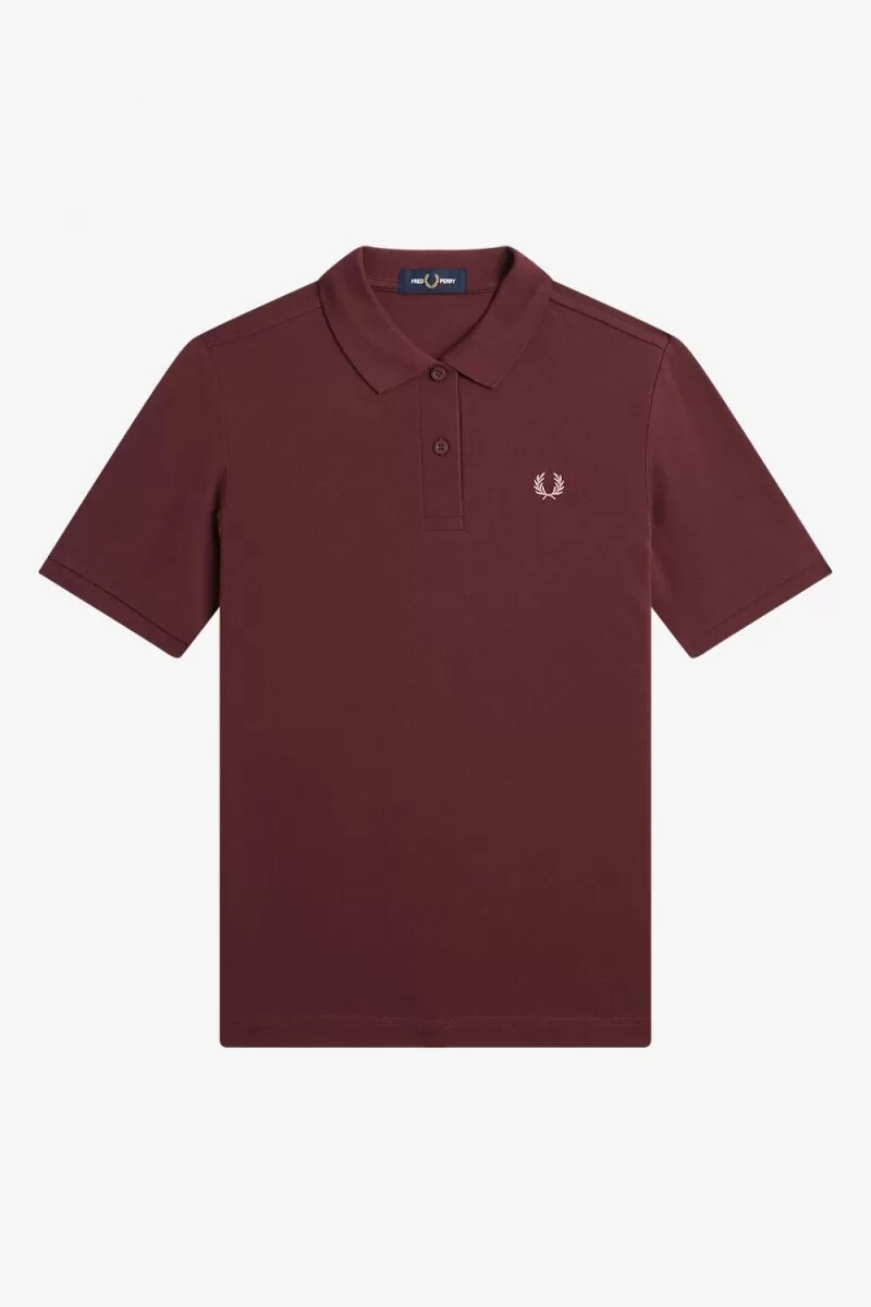 fred perry g6000 womens shirt oxblood dusty rose pink