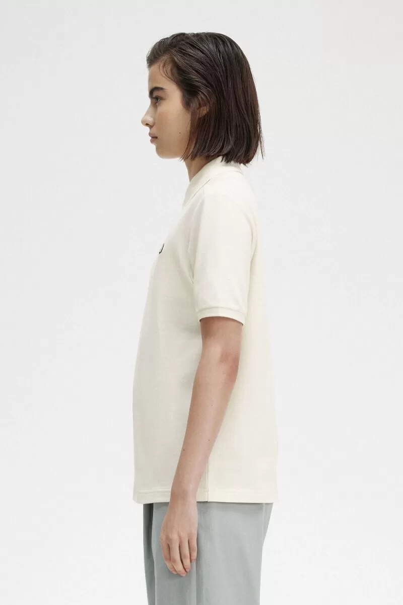 fred perry g6000 womens shirt beige black