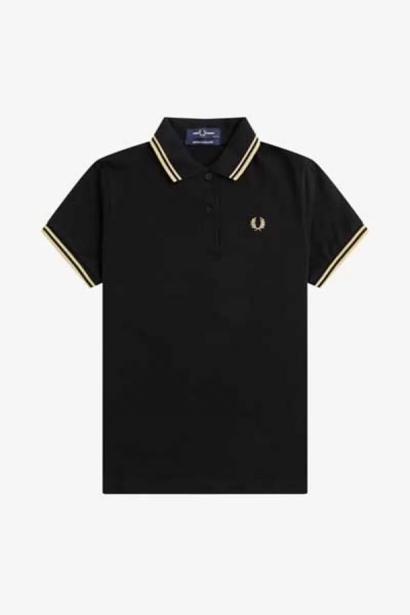 fred perry g12 womens shirt black champagne