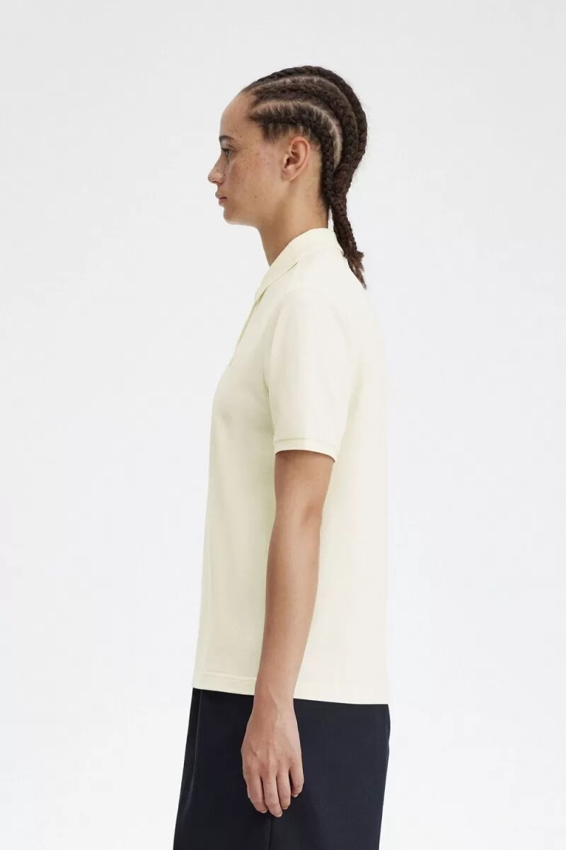 fred perry g6000 womens shirt beige oatmeal