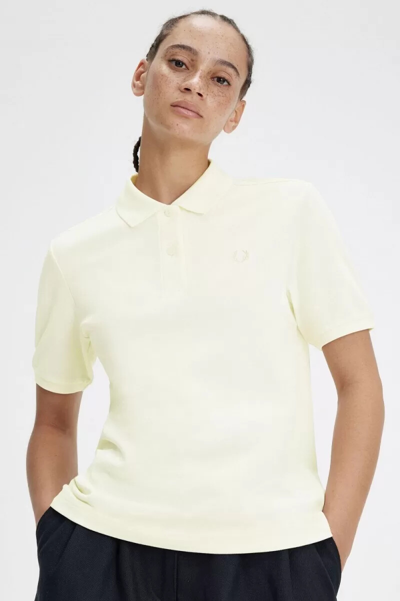 fred perry g6000 womens shirt beige oatmeal