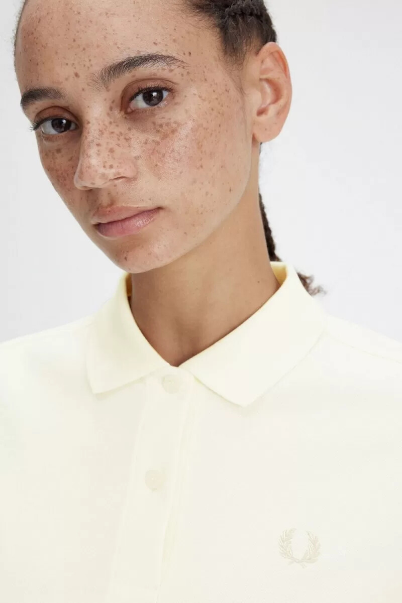 fred perry g6000 womens shirt beige oatmeal