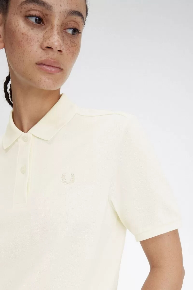 fred perry g6000 womens shirt beige oatmeal